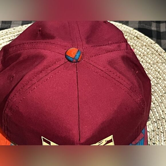 Vintage "trucker hat" snapback Buz Post Pontiac GMC Isuzu" burgundy Aztec-style - Picture 8 of 11